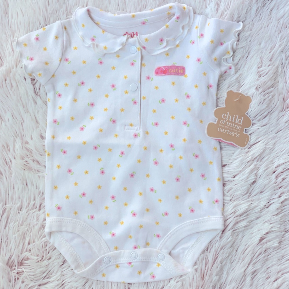 NWT Carter’s Flower ‘Cutie’ Bodysuit!